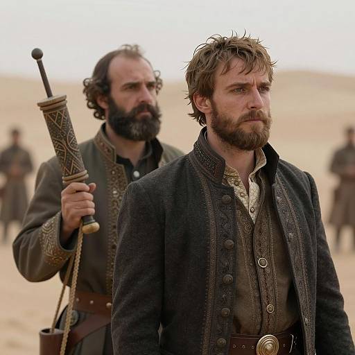 Two Men in Ornate Desert Attire