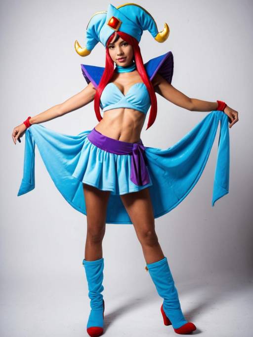Woman in Sky Shantae Cosplay Costume