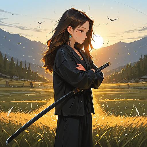 Warrior Girl in Dynamic Contrast