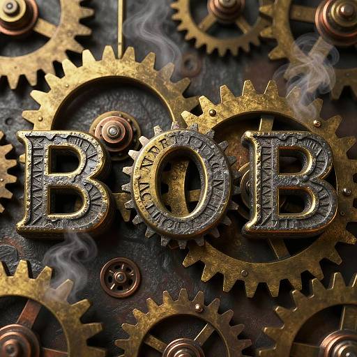 Steampunk Suffix Gears in Stone