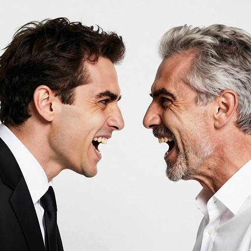 Intense Standoff Between Two Men