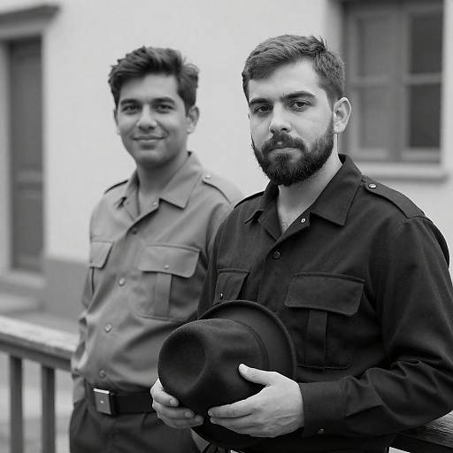 Dramatic Black-and-White Portraits of Two Men