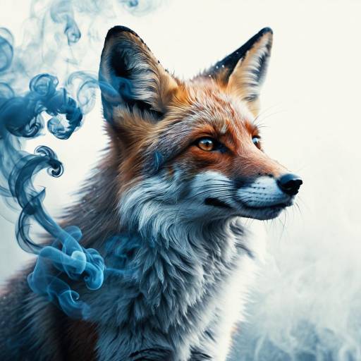 Ethereal Smoke Fox Art