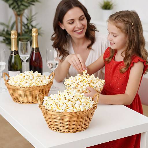 Festive Popcorn Picnic with Family