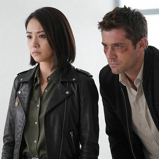 Serious Duo in Bright Environment