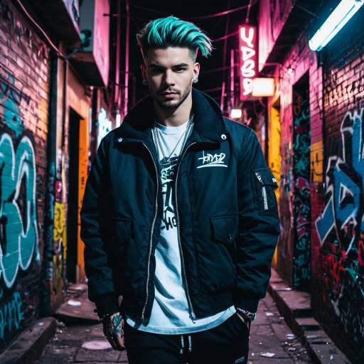 Urban Male Model with Temple Fade Style