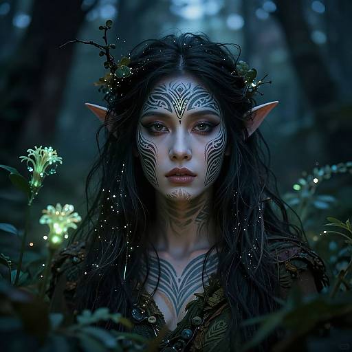 Mythical Forest Spirit Portrait