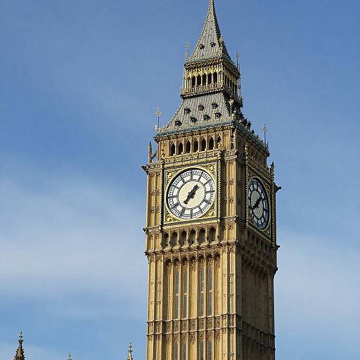 Elegant Big Ben Under Bright Skies