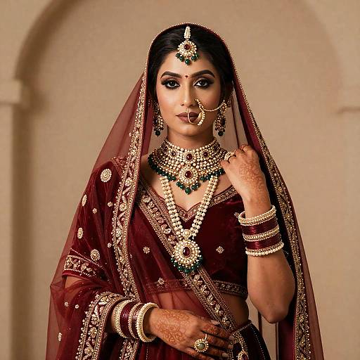 Shangaan Bride in Traditional Indian Dress