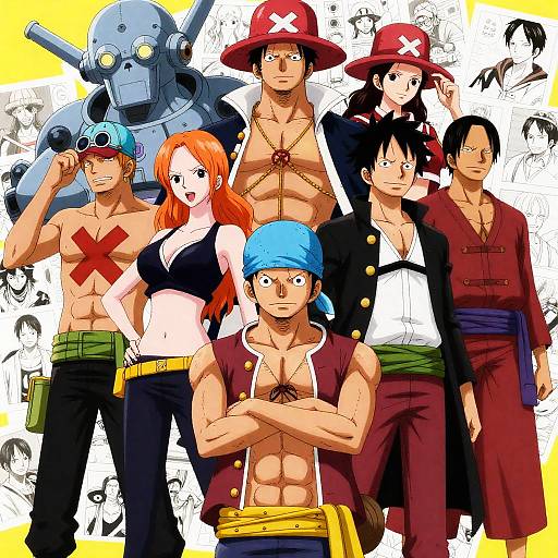 Vibrant One Piece Character Illustration