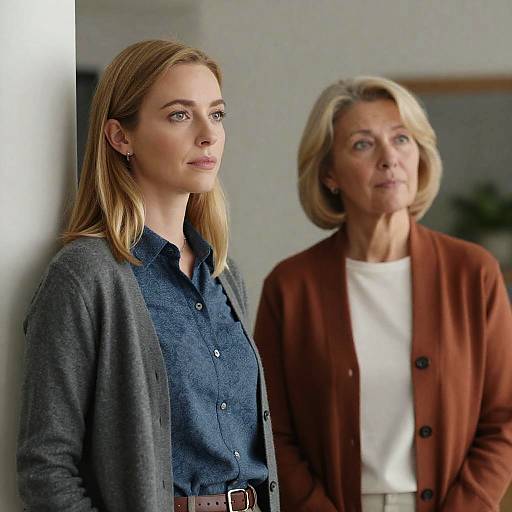 Indoors Portrait of Two Women