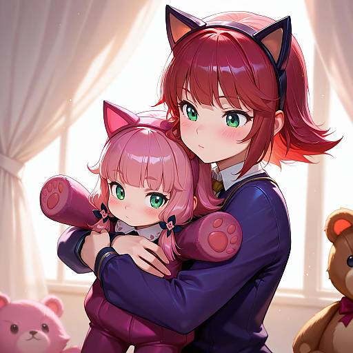 Illustration of Annie (league of legends), league of legends in the style of Taro (tontaro)