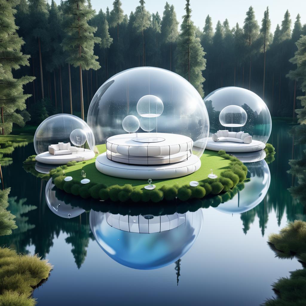 Floating Inflatable Studio in Nature