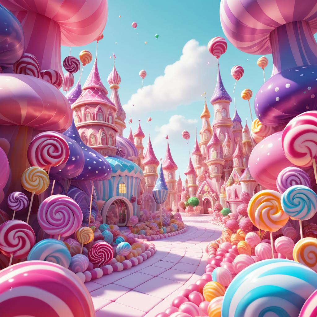 Whimsical Candy Land: Oversized Sweets Art