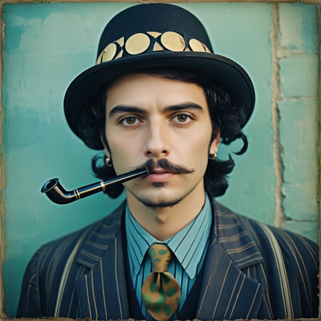 Retro Portrait of a Stylish Man