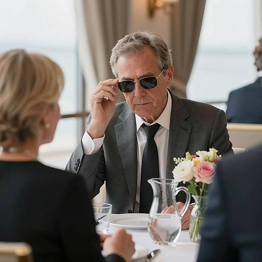 Serious Conversation Over Water View