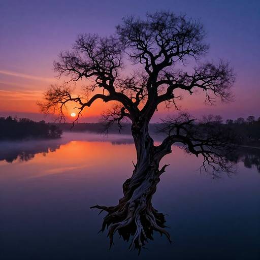 Impressionistic Digital Haunting Landscape