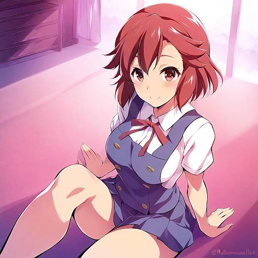 Illustration of Aoba tsugumi, kannagi in the style of Maullarmaullar