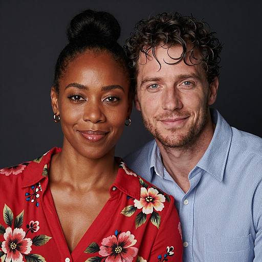 Close-up Portrait of Smiling Couple