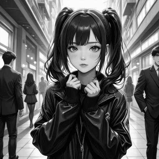 Monochrome Idol Master Scene with Girls