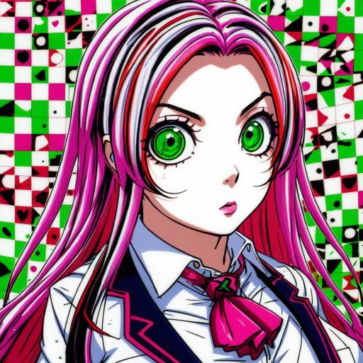 Illustration of Akashiya moka, rosario+vampire in the style of Goto p