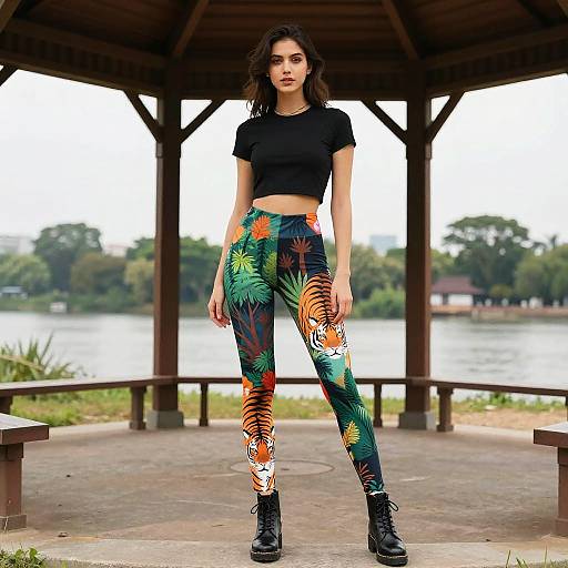 Eclectic Forest Print Fashion