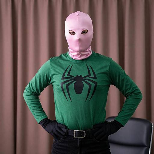 Vibrant Character in Theatrical Setting