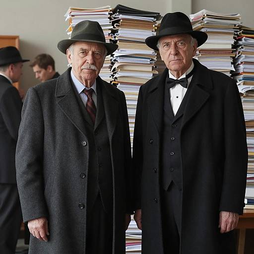 Dapper Duo Amidst Chaotic Papers