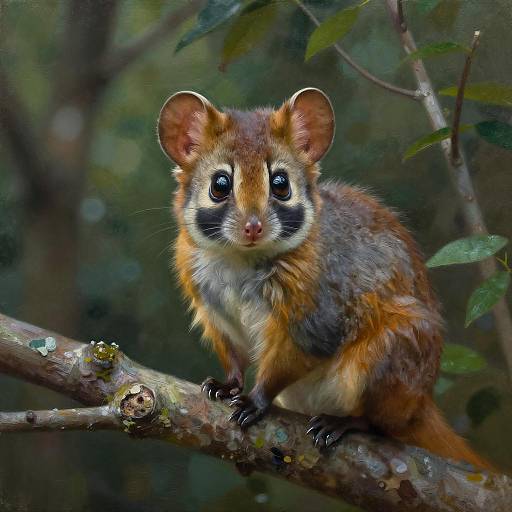 Charming Creature in a Forest Scene