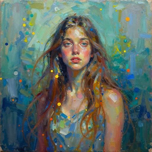 Ethereal Abstract Portrait of Woman