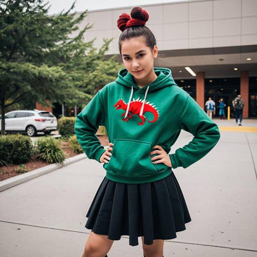 Teen Girl Cosplay: Devil Dinosaur Outfit