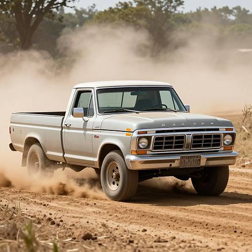 Photorealistic Ford Pickup Racing Scene