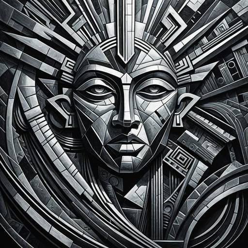 Cubism Inspired Metallic Abstract Portrait Cubism Inspired Metallic Abstract Portrait