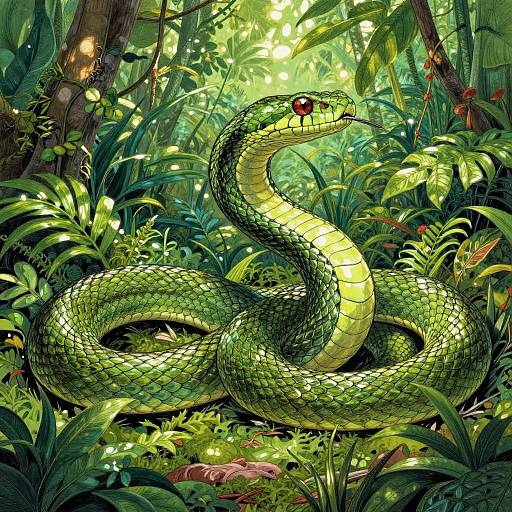 Hyper-Realistic Anaconda Anatomy Artwork