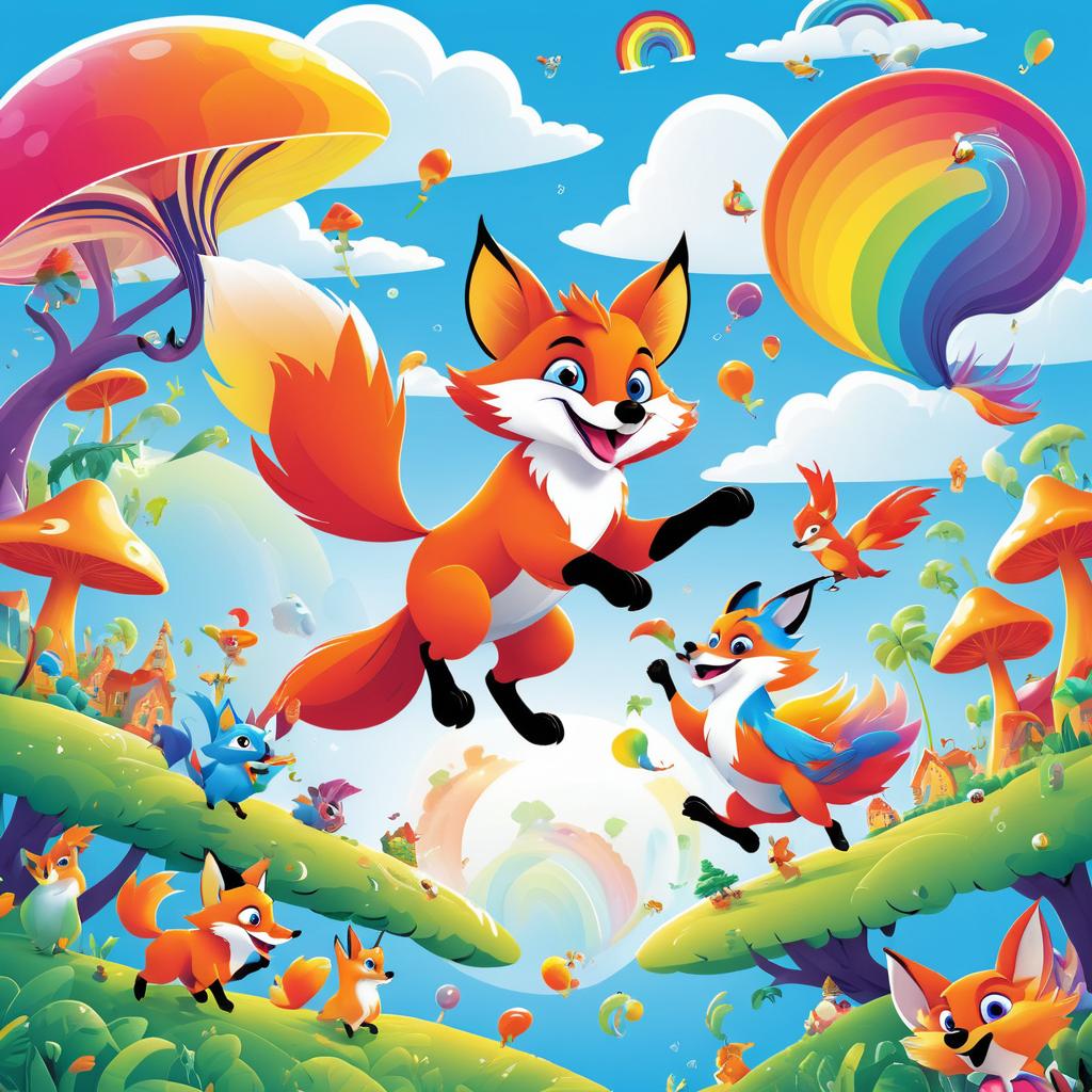 Whimsical Fox vs. Parrot Showdown