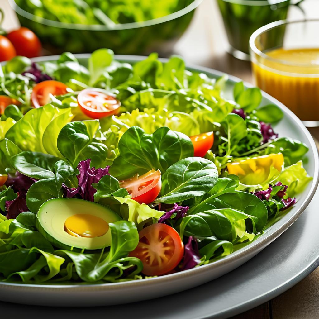 Vibrant Salad in Ultra-Realistic Detail