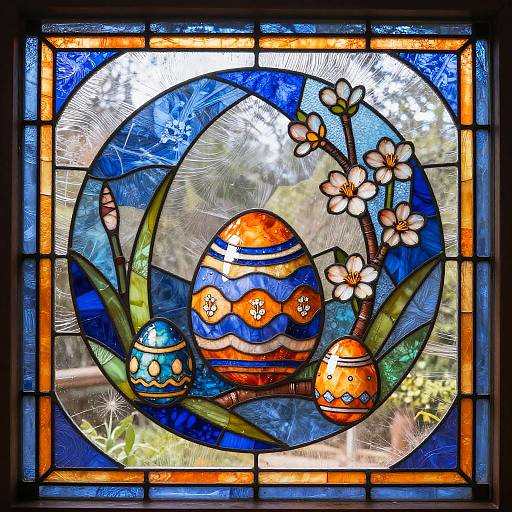 Dynamic Stained Glass Easter Patterns