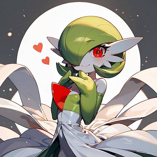 Happy Mega Gardevoir in Elegant Dress