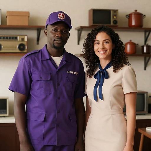 Warm Room Portrait of Two Individuals