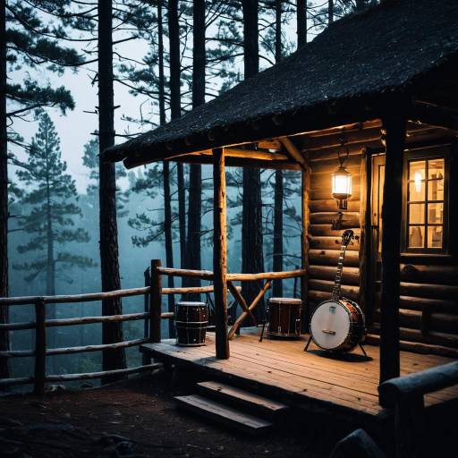 Ethereal Treehouse Vibes at Dusk