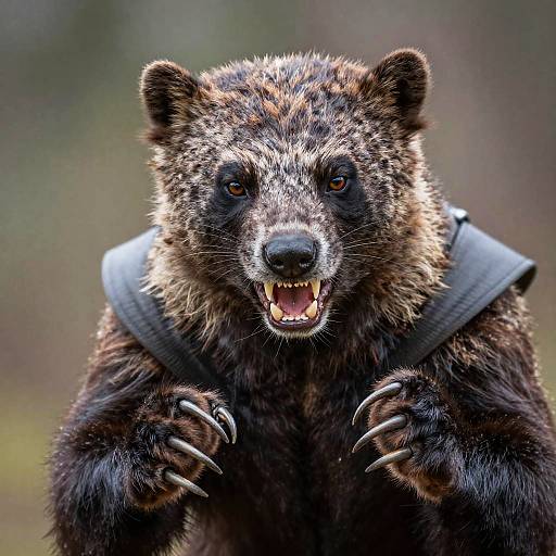 Fierce Wolverine Claws and Fangs