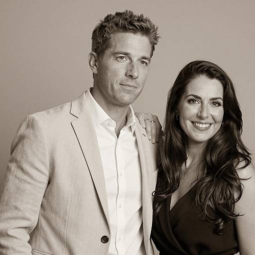 Charming Sepia Portrait of Couple
