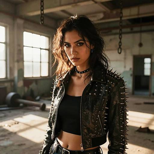 Golden Hour Punk in Derelict Mill