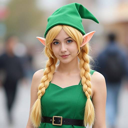 Realistic Crazy Elf Costume Portrait