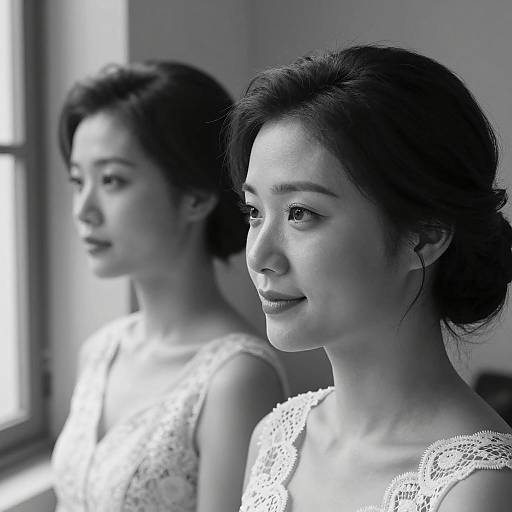 Elegant Black and White Portraits of Women