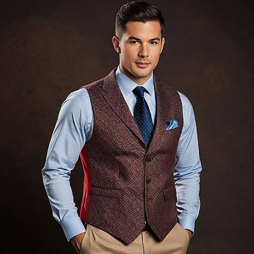 Stylish Man in Casual Wedding Attire