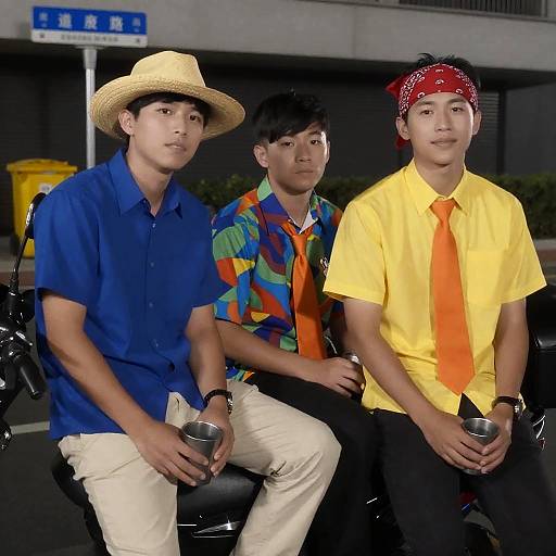 Nighttime Scooter Adventure with Friends