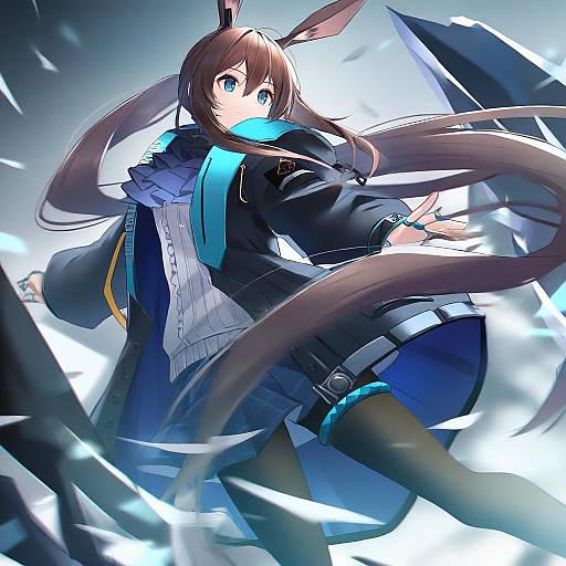 Illustration of Amiya (guard) (arknights), arknights in the style of Yutsu