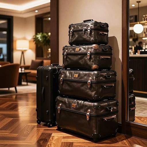 Luxury Boutique Hotel Luggage Display