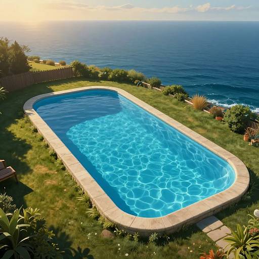 Surreal Backyard Pool Ocean Transformation